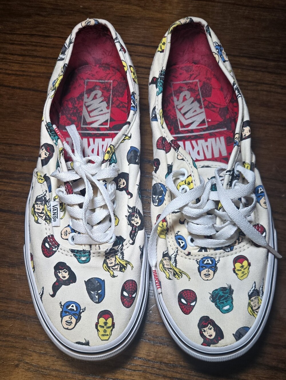 Vans Marvel Character Canvas Sneakers - Size 9 Men / 10.5 Women
